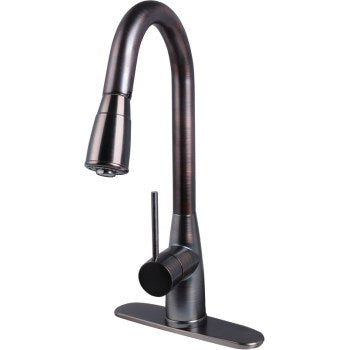 Hardware House 163187 Kitchen Faucet, Gooseneck ~ Classic Bronze