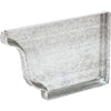 Amerimax 5 In. Galvanized Right Gutter End Cap