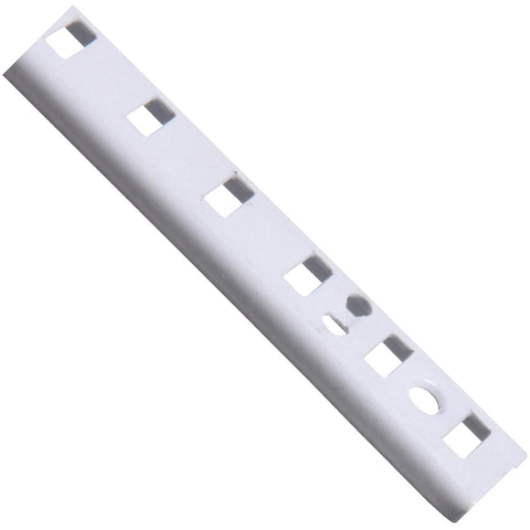 Knape & Vogt 255 Series 48 In. White Steel Mortise-Mount Pilaster Shelf Standard