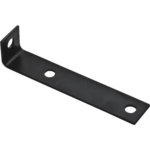 National 7.5 In. x 1.5 In. x 1/8 In. Black Heavy Duty Offset Leg Corner Brace