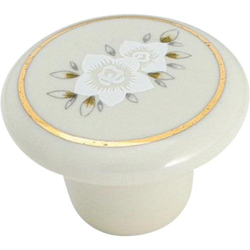 Amerock Allison Porcelain Flower 1-1/2 In. Cabinet Knob