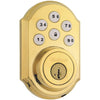 Kwikset Signature Series SmartCode Polished Brass Electronic Deadbolt