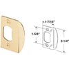 Defender Security Brass 1-3/4 In. Lip Strike Plate