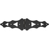 National 10 In. Black Ornamental Strap Hinge