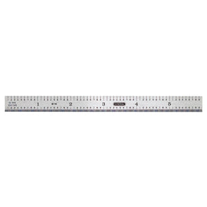 General Tools 6 In. Flexible Steel Industrial Precision Straight Edge Ruler