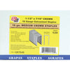 Grip-Rite 16-Gauge Galvanized 76-Style Medium Crown Finish Staple, 7/16 x 1-1/2 In. (10,000 Ct.)