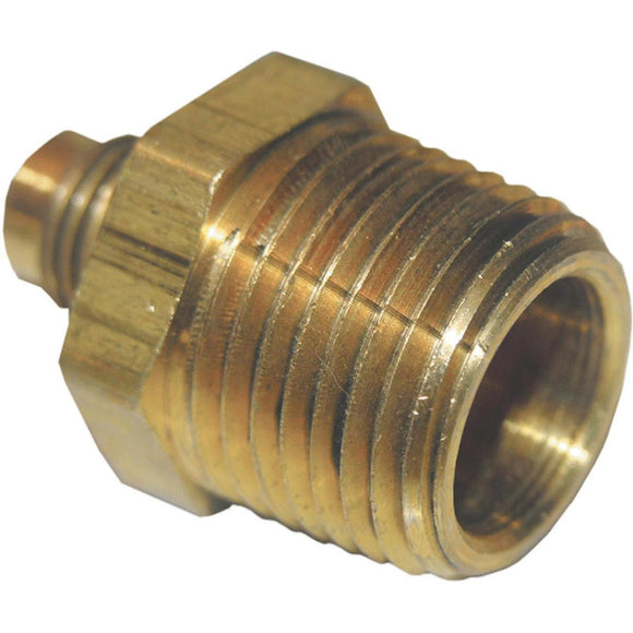 Lasco 1/4 In. M x 3/8 In. MPT Brass Flare Adapter