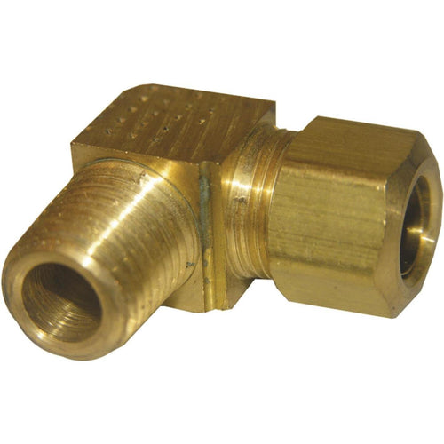 Lasco 3/8 In. C x 1/4 In. MPT 90 deg Compression Brass Elbow