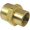 Lasco 3/8 In. FPT x 1/4 In. FPT Yellow Brass Reducing Coupling