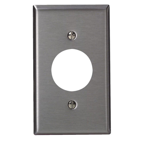 Leviton 1-Gang Stainless Steel Single Outlet Wall Plate