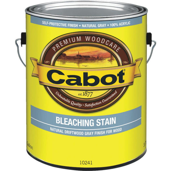 Cabot Weathered Look Exterior Bleaching Stain, Natural Driftwood Gray, 1 Gal.