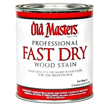 Old Masters 62104 Fast Dry Interior Wood Stain, Rich Mahogany ~ Quart