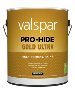 Valspar® Pro-Hide® Gold Ultra Interior Self-Priming Paint Eggshell 1 Gallon Clear Base (1 Gallon, Clear Base)