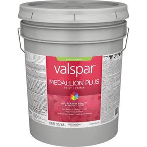 Valspar® Medallion® Plus Exterior Paint + Primer Flat 5 Gallon Pastel Base (5 Gallon, Pastel Base)