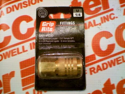 Grip Rite Universal Brass Couplers 1/4